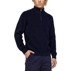 блуза,мъжки,пуловери,дамски,пуловери,karl,lagerfeld,jeans,b4m18059,half,zip,sweater,blue,(peacoat)