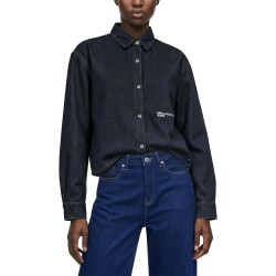 Риза с дълъг ръкав Karl lagerfeld jeans B4W11005 long sleeve shirt - Blue (Rinse Blue) риза,с,дълъг,ръкав,дамски,ризи,мъжки,ризи,karl,lagerfeld,jeans,b4w11005,long,sleeve,shirt,blue,(rinse,blue)