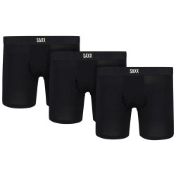боксерки,мъжко,бельо,saxx,underwear,vibe,xtra,brief,fly,boxers,3,units,refurbished,black,(black)