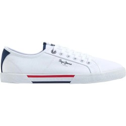 Мъжки маратонки Pepe jeans Brady Men Basic trainers refurbished - White (White) мъжки,маратонки,мъжки,маратонки,дамски,маратонки,pepe,jeans,brady,men,basic,trainers,refurbished,white,(white)