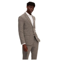 Сако Selected Oasis Slim Fit blazer refurbished - Beige (Dark Sand Melange) сако,мъжки,сака,selected,oasis,slim,fit,blazer,refurbished,beige,(dark,sand,melange)