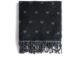 шал,ръкавици,шапки,и,шалове,silbon,racket,scarf,black,(grey)