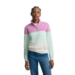 блуза,дамски,блузи,silbon,tri,color,sweatshirt,blue,(blue,camel)