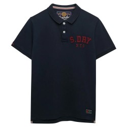 Superdry Vintage Athletic short sleeve polo refurbished - Blue (Eclipse Navy) дамски,блузи,с,яка,мъжки,блузи,с,яка,superdry,vintage,athletic,short,sleeve,polo,refurbished,blue,(eclipse,navy)