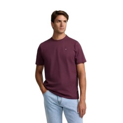 Тениска Silbon Classic Mini Logo short sleeve T-shirt - Purple (Bordeaux) тениска,мъжки,тениски,дамски,тениски,silbon,classic,mini,logo,short,sleeve,t,shirt,purple,(bordeaux)
