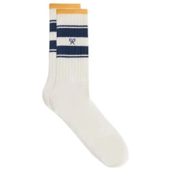 чорапи,мъжки,чорапи,дамски,чорапи,silbon,racket,stripe,socks,white,(blue)