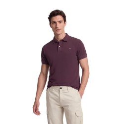 Silbon Short sleeve polo - Purple (Bordeaux) дамски,блузи,с,яка,мъжки,блузи,с,яка,silbon,short,sleeve,polo,purple,(bordeaux)