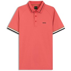 BOSS TOC Court 10282159 GREEN short sleeve polo - Pink (Medium Pink) дамски,блузи,с,яка,мъжки,блузи,с,яка,boss,toc,court,10282159,green,short,sleeve,polo,pink,(medium,pink)