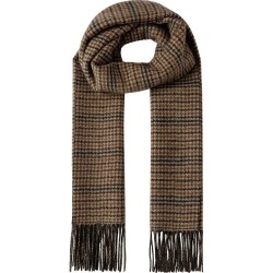 Шал Hackett HM0400112 scarf - Green / Brown (Hunter Green) шал,ръкавици,шапки,и,шалове,hackett,hm0400112,scarf,green,brown,(hunter,green)