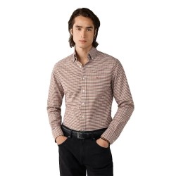 Риза с дълъг ръкав Hackett HM3010856 long sleeve shirt - Brown (Spice Orange) риза,с,дълъг,ръкав,дамски,ризи,мъжки,ризи,hackett,hm3010856,long,sleeve,shirt,brown,(spice,orange)