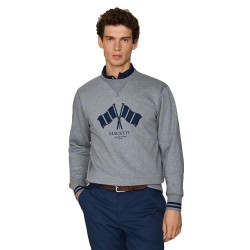 Блуза Hackett HM5800136 sweatshirt - Grey (Ash Grey) блуза,мъжки,пуловери,hackett,hm5800136,sweatshirt,grey,(ash,grey)