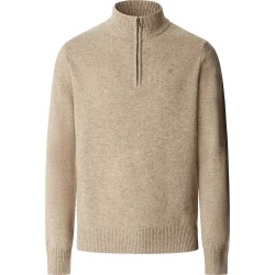 Блуза Hackett HM7000286 half zip sweater - Beige (Cream White) блуза,мъжки,пуловери,дамски,пуловери,hackett,hm7000286,half,zip,sweater,beige,(cream,white)