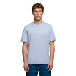 Тениска Salsa jeans Badge Application Regular Fit short sleeve T-shirt - Blue (Blue) тениска,мъжки,тениски,дамски,тениски,salsa,jeans,badge,application,regular,fit,short,sleeve,t,shirt,blue,(blue)