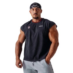 Тениска Nebbia X olympia oversized muscle cover sleeveless T-shirt - Black (Black) тениска,мъжки,тениски,дамски,тениски,nebbia,x,olympia,oversized,muscle,cover,sleeveless,t,shirt,black,(black)