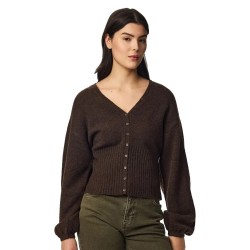 жилетка,мъжки,пуловери,дамски,пуловери,pieces,sally,cardigan,brown,(hot,fudge,melange)