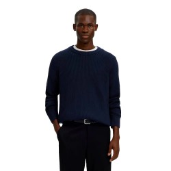 Сако Selected Braun Relaxed Fit sweater - Blue (Navy Blazer) сако,мъжки,пуловери,дамски,пуловери,selected,braun,relaxed,fit,sweater,blue,(navy,blazer)