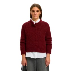 Жилетка Selected Gabriella cardigan - Red (Tawny Port) жилетка,мъжки,пуловери,дамски,пуловери,selected,gabriella,cardigan,red,(tawny,port)