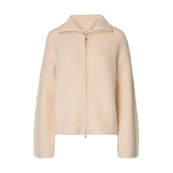 Блуза Selected Gabriella full zip sweater - Beige (Birch) блуза,мъжки,пуловери,дамски,пуловери,selected,gabriella,full,zip,sweater,beige,(birch)