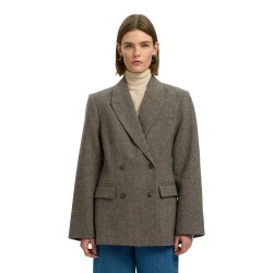 Сако Selected Reeda blazer - Grey (Brownie / Structure) сако,дамски,сака,selected,reeda,blazer,grey,(brownie,structure)