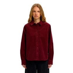 Риза с дълъг ръкав Selected Runa long sleeve shirt - Red (Tawny Port) риза,с,дълъг,ръкав,дамски,ризи,мъжки,ризи,selected,runa,long,sleeve,shirt,red,(tawny,port)