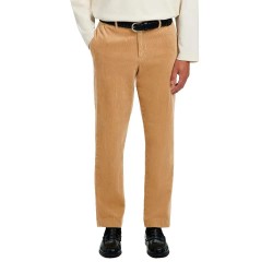 Панталони Selected Leroy Kris 190 Regular Tapered Fit pants - Beige (Cornstalk) панталони,мъжки,панталони,дамски,панталони,selected,leroy,kris,190,regular,tapered,fit,pants,beige,(cornstalk)
