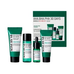 Some by mi AHA BHA PHA 30 Days Miracle AC S.O.S gift set - Green (Green / White) хигиена,тяло,some,by,mi,aha,bha,pha,30,days,miracle,ac,s.o.s,gift,set,green,(green,white)