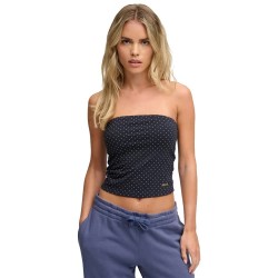 Потник Superdry Athletic Essential Bandeau Sleeveless Top - Blue (Eclipse Navy Polka Dot) потник,дамски,топове,superdry,athletic,essential,bandeau,sleeveless,top,blue,(eclipse,navy,polka,dot)