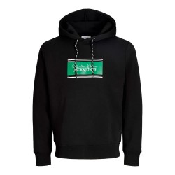 суичър,мъжки,пуловери,jack,&,jones,buster,hoodie,black,(black)