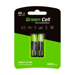 батерии,green,cell,gr05,aa,rechargeable,batteries,clear,(green,black)