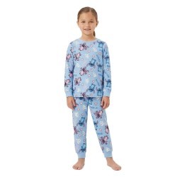 Пижама Stitch Stitch long sleeve pyjama - Blue (Light Blue) пижама,детски,пижами,stitch,stitch,long,sleeve,pyjama,blue,(light,blue)