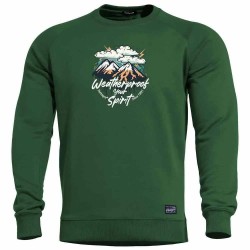 Блуза Pentagon Hawk Weatherproof sweatshirt - Green (Springbok Green) блуза,мъжки,пуловери,pentagon,hawk,weatherproof,sweatshirt,green,(springbok,green)