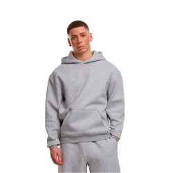 Суичър Build your brand BY410 Loose Fit hoodie - Grey (Heather Grey) суичър,мъжки,пуловери,build,your,brand,by410,loose,fit,hoodie,grey,(heather,grey)