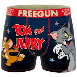 Боксерки Freegun Tom And Jerry Star boxers - Blue (Blue / Red) боксерки,мъжко,бельо,freegun,tom,and,jerry,star,boxers,blue,(blue,red)