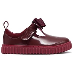 Обувки Clarks shoes Cove Bow Toddler shoes - Red (Burgundy Patent) обувки,детски,обувки,clarks,shoes,cove,bow,toddler,shoes,red,(burgundy,patent)