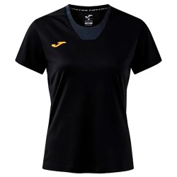 Тениска Joma Confort V short sleeve T-shirt - Black (Black) тениска,мъжки,тениски,дамски,тениски,joma,confort,v,short,sleeve,t,shirt,black,(black)