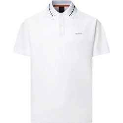 Hackett Members Tape short sleeve polo - White (Optic White) дамски,блузи,с,яка,мъжки,блузи,с,яка,hackett,members,tape,short,sleeve,polo,white,(optic,white)