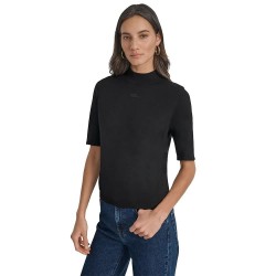 блуза,мъжки,пуловери,дамски,пуловери,dkny,dj4r0451,short,sleeve,sweater,black,(black,black)