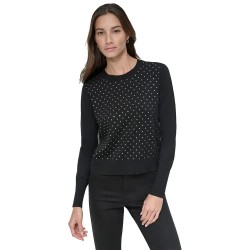 Тениска DKNY DJ4R0519 long sleeve T-shirt - Black (Black) тениска,мъжки,тениски,дамски,тениски,dkny,dj4r0519,long,sleeve,t,shirt,black,(black)