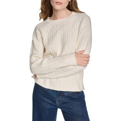 блуза,мъжки,пуловери,дамски,пуловери,dkny,dj5r0917,sweater,beige,(eggnog)