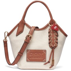 Чанта DKNY Mari Mini bag - White (Natural / Saddle) чанта,всички,чанти,dkny,mari,mini,bag,white,(natural,saddle)