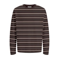 тениска,мъжки,тениски,дамски,тениски,jack,&,jones,barron,stripe,long,sleeve,t,shirt,brown,(chocolate,torte,falcon,black,birch)