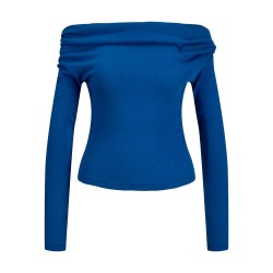Тениска Jjxx Henna long sleeve T-shirt - Blue (True Blue) тениска,мъжки,тениски,дамски,тениски,jjxx,henna,long,sleeve,t,shirt,blue,(true,blue)
