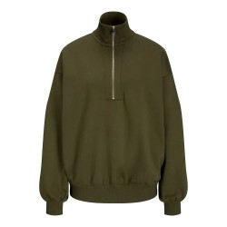 Блуза Jjxx Isla half zip sweatshirt - Green (Olive Night) блуза,дамски,блузи,jjxx,isla,half,zip,sweatshirt,green,(olive,night)