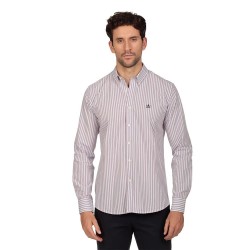 Риза с дълъг ръкав The time of bocha RI1COT-214 long sleeve shirt - Red (Red / White) риза,с,дълъг,ръкав,дамски,ризи,мъжки,ризи,the,time,of,bocha,ri1cot,214,long,sleeve,shirt,red,(red,white)