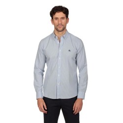 Риза с дълъг ръкав The time of bocha RI1COT-215 long sleeve shirt - Blue (Sky Blue / White) риза,с,дълъг,ръкав,дамски,ризи,мъжки,ризи,the,time,of,bocha,ri1cot,215,long,sleeve,shirt,blue,(sky,blue,white)