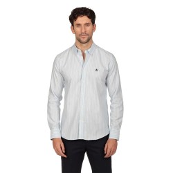 Риза с дълъг ръкав The time of bocha RI1COT-217 long sleeve shirt - Blue (Sky Blue / White) риза,с,дълъг,ръкав,дамски,ризи,мъжки,ризи,the,time,of,bocha,ri1cot,217,long,sleeve,shirt,blue,(sky,blue,white)