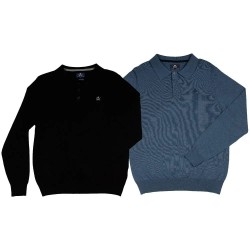 Блуза The time of bocha RI1JBOTON sweater 2 units - Blue / Black (Black / Blue) блуза,мъжки,пуловери,дамски,пуловери,the,time,of,bocha,ri1jboton,sweater,2,units,blue,black,(black,blue)