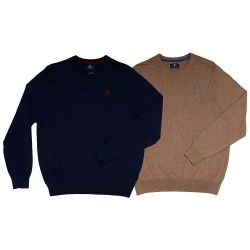 Блуза The time of bocha RI1JCAJA sweater 2 units - Brown / Blue (Navy / Camel) блуза,мъжки,пуловери,дамски,пуловери,the,time,of,bocha,ri1jcaja,sweater,2,units,brown,blue,(navy,camel)