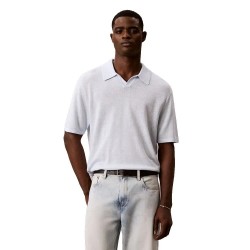 Блуза Calvin klein LV04LF313G Linen short sleeve sweater - White (Plein Air) блуза,мъжки,пуловери,дамски,пуловери,calvin,klein,lv04lf313g,linen,short,sleeve,sweater,white,(plein,air)