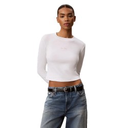 Тениска Calvin klein jeans LV047A803G long sleeve T-shirt - White (Bright White) тениска,мъжки,тениски,дамски,тениски,calvin,klein,jeans,lv047a803g,long,sleeve,t,shirt,white,(bright,white)